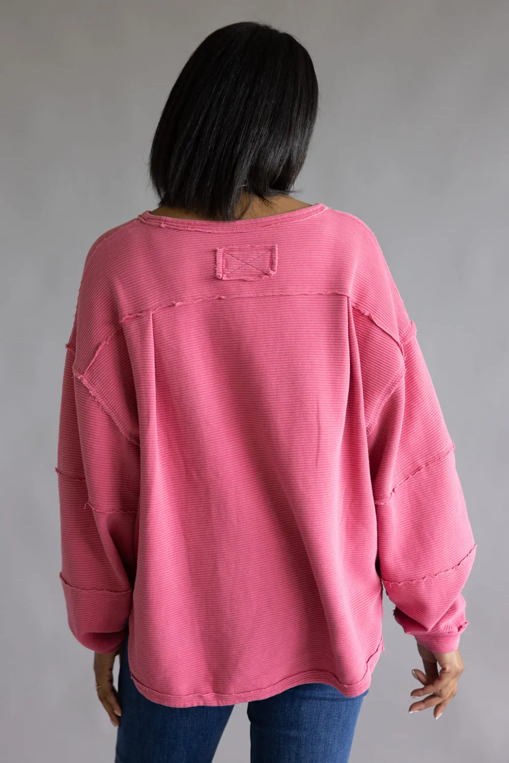 Free People We The Free Total Eclipse Tee for Women in Hibiscus Pop | OB2128723-6203-HIBUSCUSPOP sold by Glik’s product image thumbnail 4