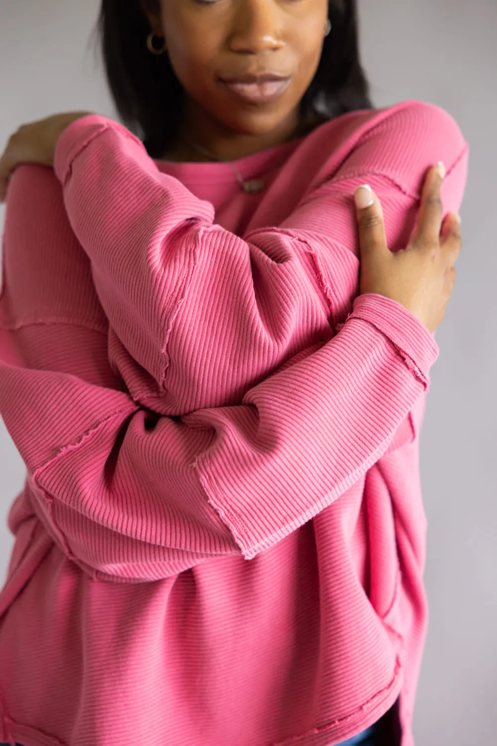 Free People We The Free Total Eclipse Tee for Women in Hibiscus Pop | OB2128723-6203-HIBUSCUSPOP sold by Glik’s product image thumbnail 2