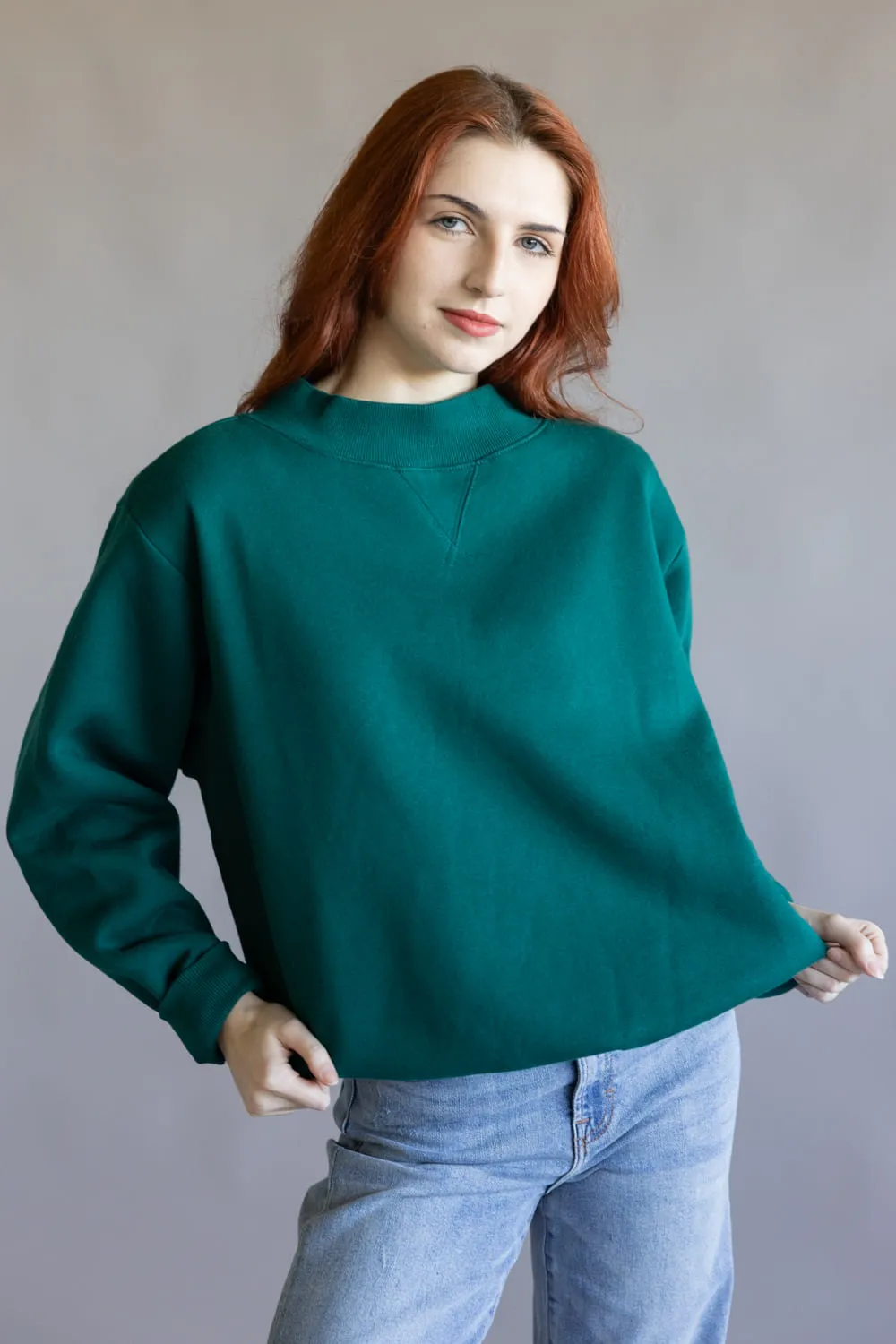 Things Between Mock Neck Fleece Pullover for Women sold by Glik’s product image thumbnail 3