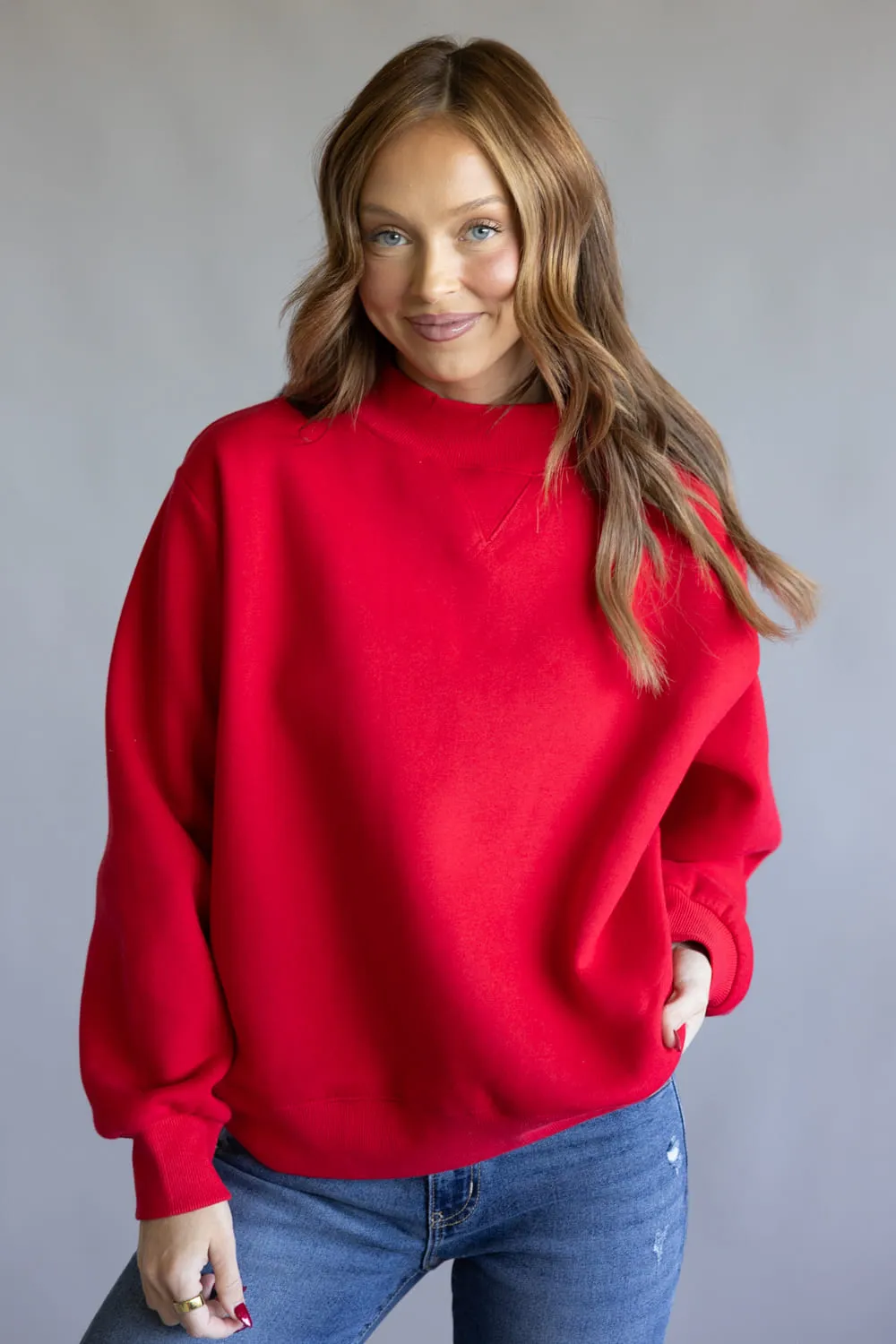 Things Between Mock Neck Fleece Pullover for Women sold by Glik’s product image thumbnail 5