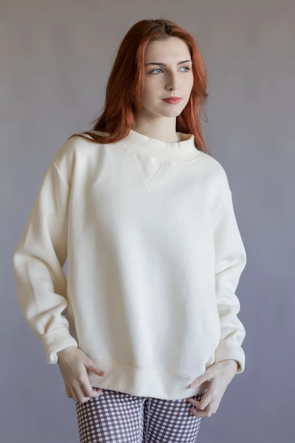 Things Between Mock Neck Fleece Pullover for Women sold by Glik’s product image thumbnail 2