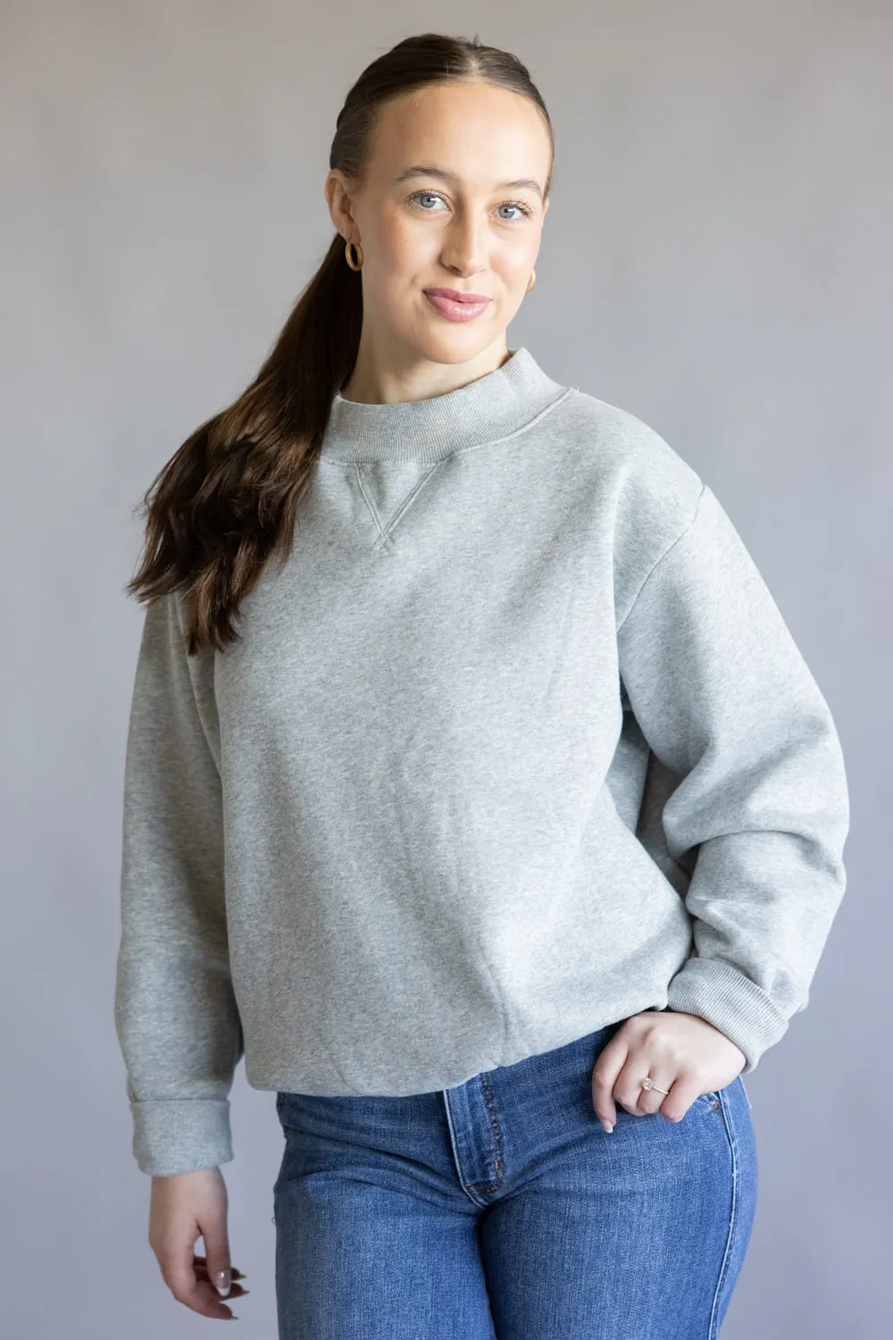 Things Between Mock Neck Fleece Pullover for Women sold by Glik’s product image thumbnail 4