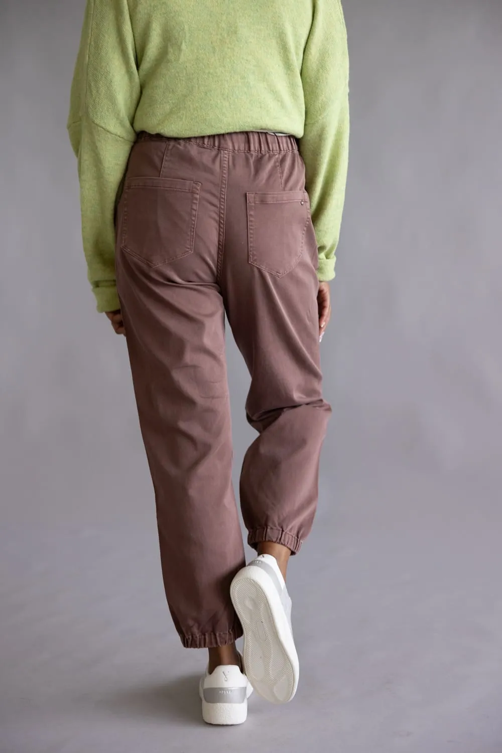 Mica Cropped Jogger Pants for Women in Cocoa | MDP-G3164CO sold by Glik’s product image thumbnail 4