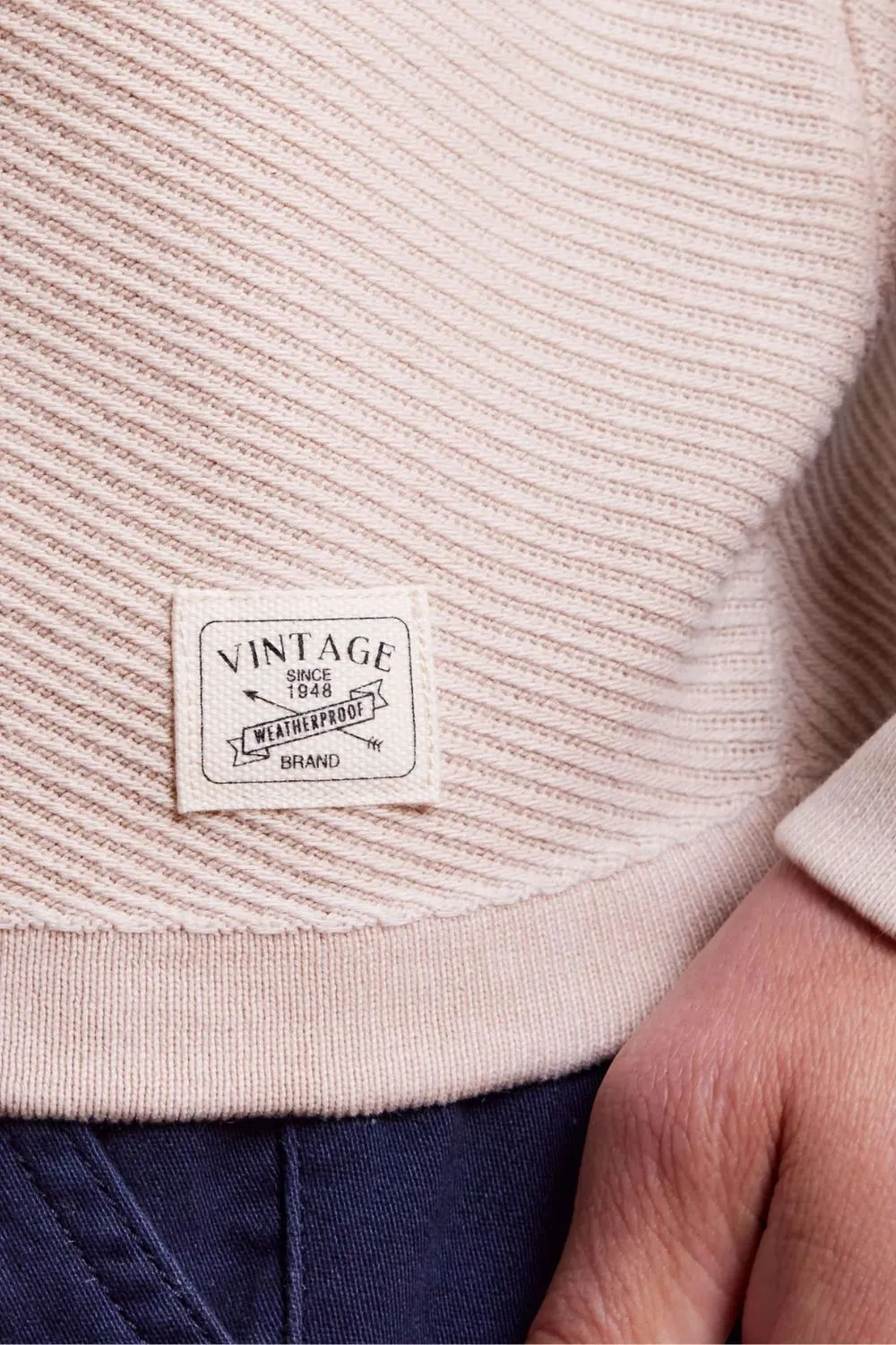 Weatherproof Vintage Twill Stonewash Roll Neck Sweater for Men in Natural | S2640488GK-NATURAL sold by Glik’s product image thumbnail 4