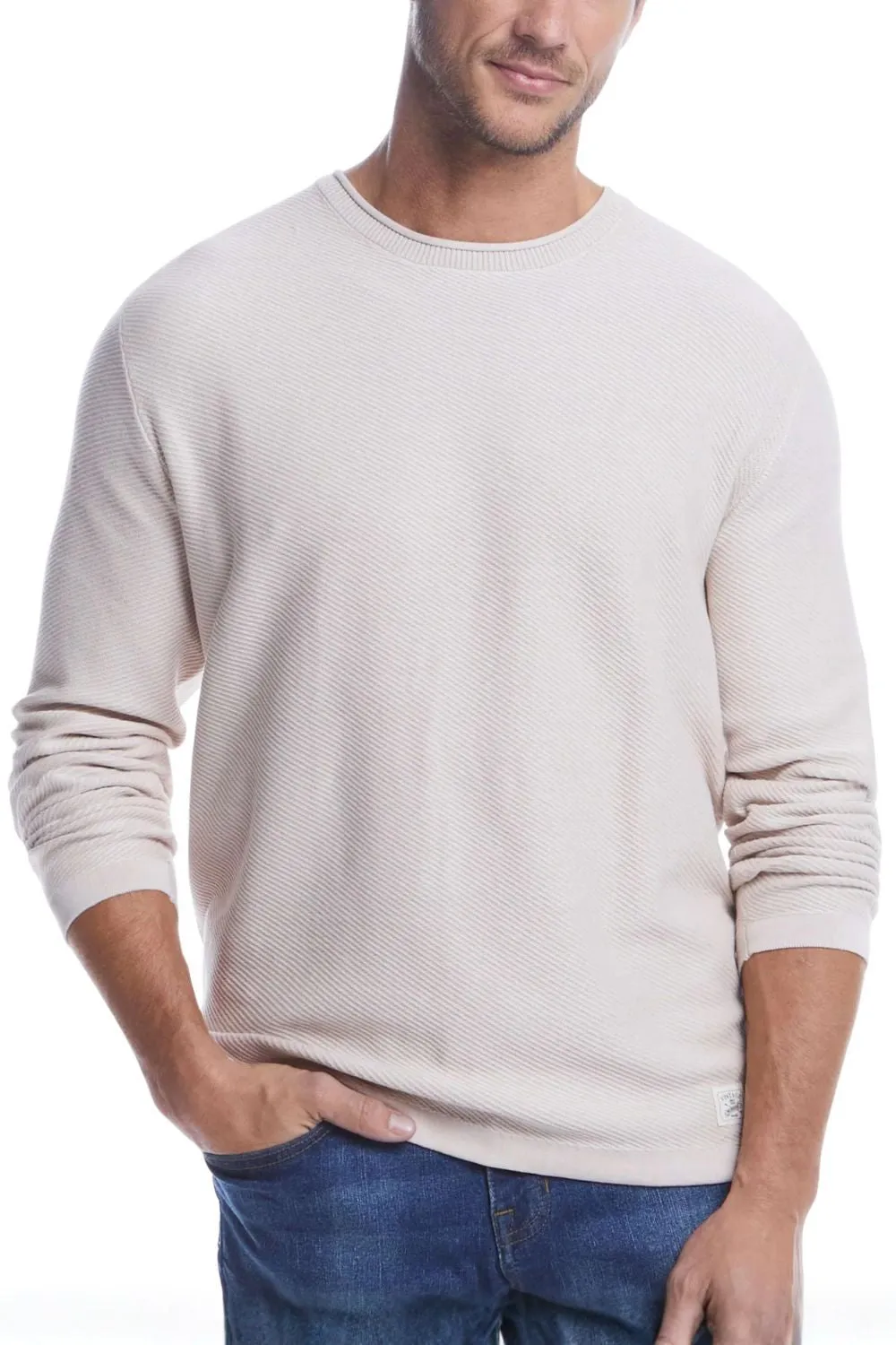 Weatherproof Vintage Twill Stonewash Roll Neck Sweater for Men in Natural | S2640488GK-NATURAL sold by Glik’s product image thumbnail 2