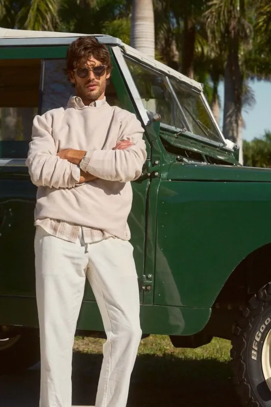 Weatherproof Vintage Twill Stonewash Roll Neck Sweater for Men in Natural | S2640488GK-NATURAL sold by Glik’s