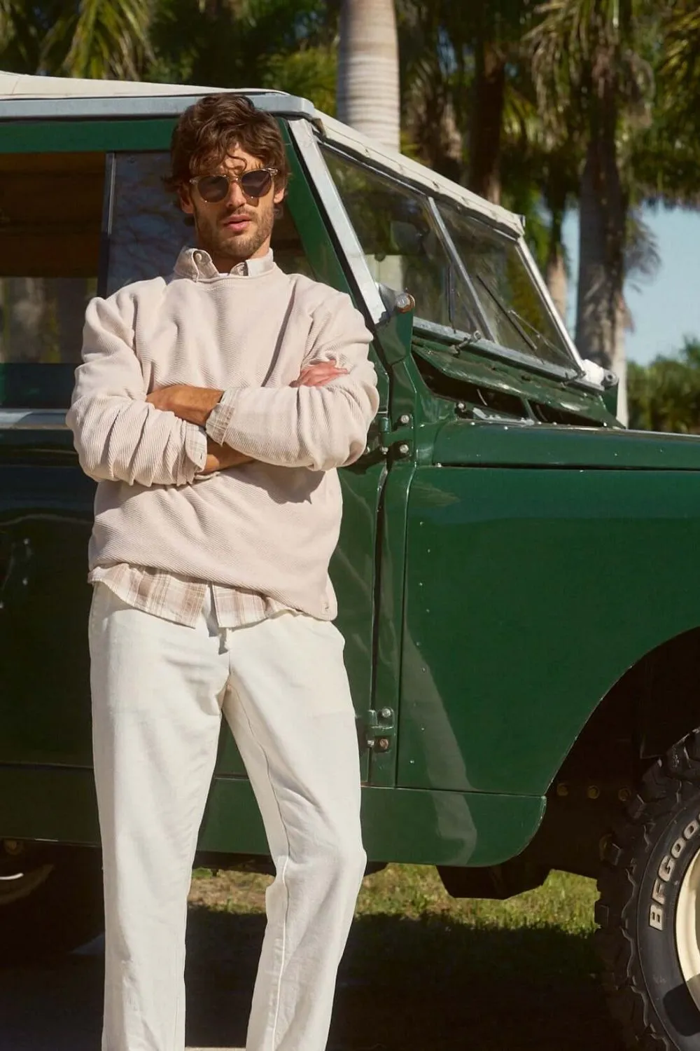 Weatherproof Vintage Twill Stonewash Roll Neck Sweater for Men in Natural | S2640488GK-NATURAL sold by Glik’s