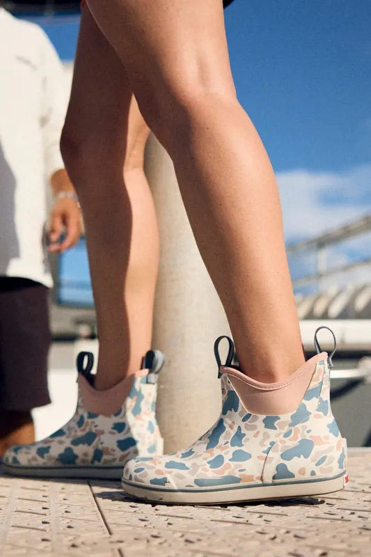 Xtratuf Ankle Deck Boot for Women in Ivory Duck Camo | XWAB4DC sold by Glik’s