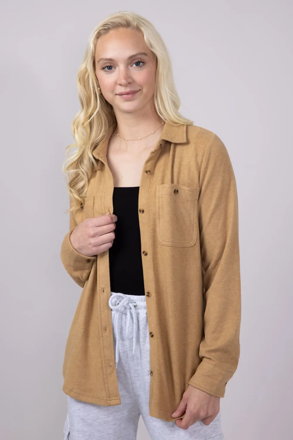 Thread & Supply Lewis Soft Luxe Button Up Shirt for Women sold by Glik’s product image thumbnail 2