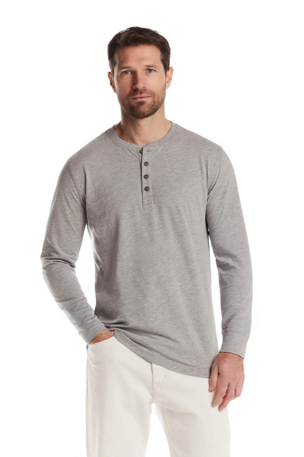 Weatherproof Vintage Long Sleeve Jersey Henley Shirt for Men sold by Glik’s product image thumbnail 2