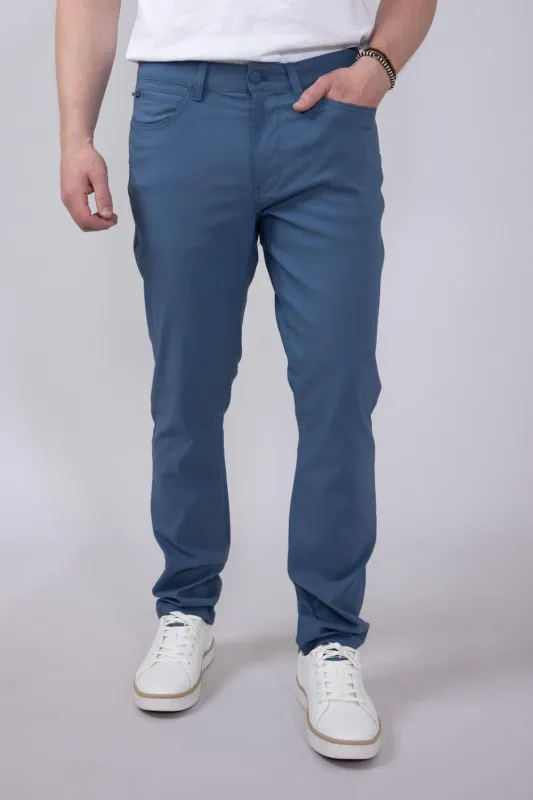 Weatherproof Vintage Faille 5 Pocket Pants for Men in Blue Stone | W5S901-432-BLUESTONE sold by Glik’s
