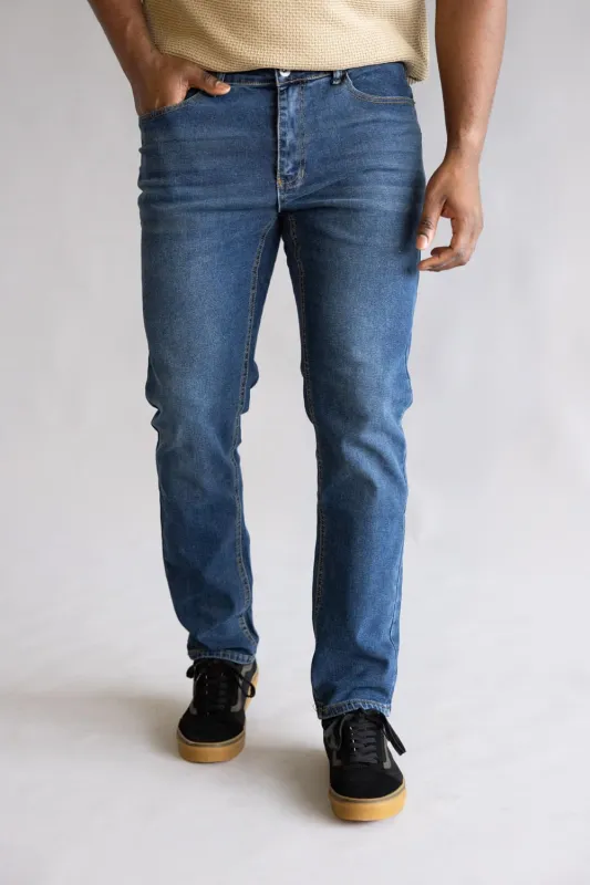 Weatherproof Vintage Slim Jeans for Men in Riverstone | WP25-94SR-RIVERSTONE made by Glik’s