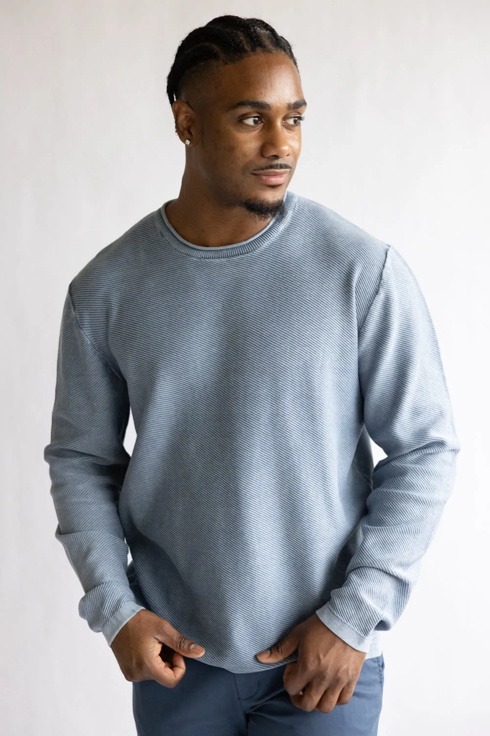 Weatherproof Vintage Twill Stonewash Roll Neck Sweater for Men in Insignia Blue | S2640488GK-INSIGNIABLUE sold by Glik’s product image thumbnail 4