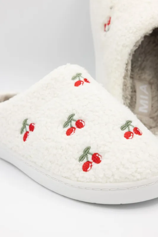 MIA Cozi Slippers for Women in Cherries | GS1412401-MCH-CHERRIES sold by Glik’s
