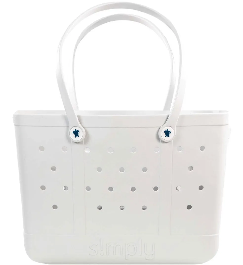 Simply Southern Large Waterproof Tote Bag in Cloud Grey | PP-0122-SIMPLYTOTE-LG-SLD-CLOUD sold by Glik’s