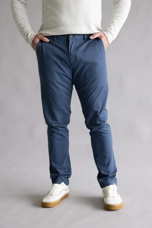 Weatherproof Vintage Leader Chino Pants for Men in Maritime Blue | W5S044-418MARITIMEBLUE made by Glik’s