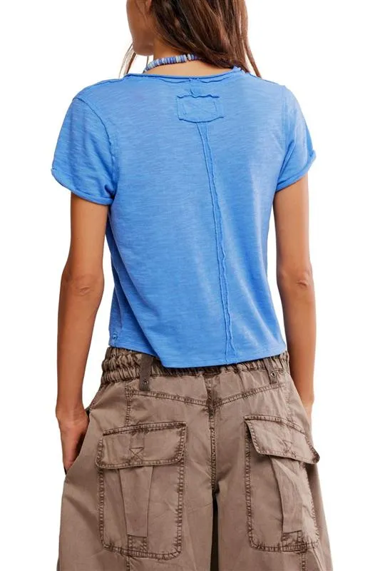 Free People We The Free Take 2 Tee for Women in Cornflower Combo | OB2268456-5413-CORNFLOWERCOMBO sold by Glik’s product image thumbnail 4