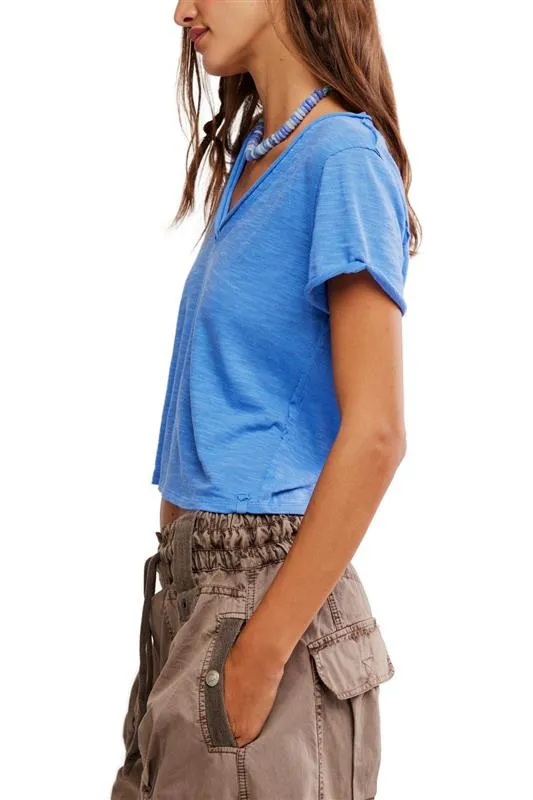 Free People We The Free Take 2 Tee for Women in Cornflower Combo | OB2268456-5413-CORNFLOWERCOMBO sold by Glik’s product image thumbnail 3