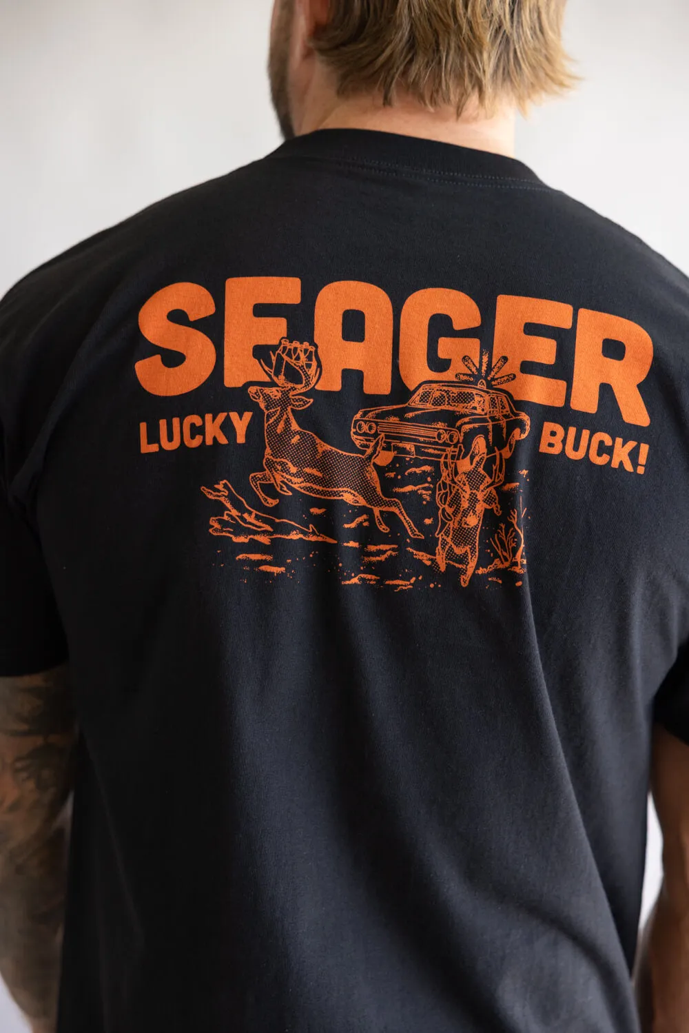Seager Lucky Buck T-Shirt for Men in Black | MTF25LKBUCKBLK-BLK sold by Glik’s product image thumbnail 4