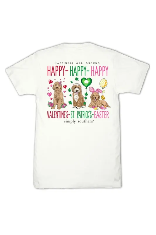 Simply Southern Plus Size Happy Everything T-Shirt for Women in Oyster | EXT-SS-HAPPY-OYSTER sold by Glik’s