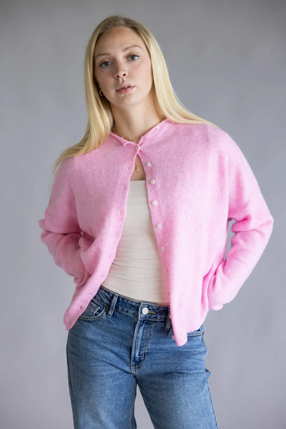 Things Between Piper Cardigan for Women in Pale Pink | TBW237-PPNK sold by Glik’s product image thumbnail 2