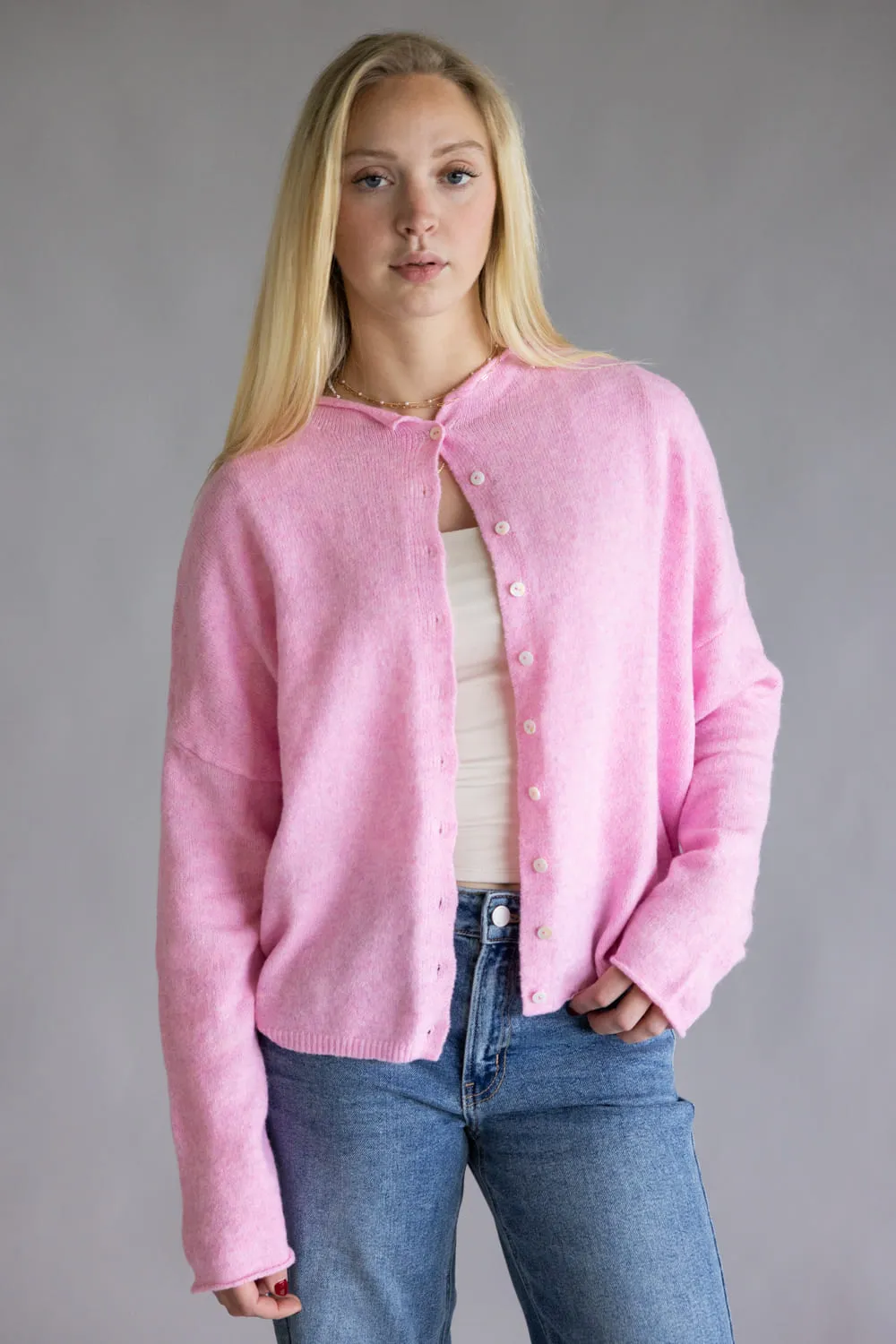 Things Between Piper Cardigan for Women in Pale Pink | TBW237-PPNK sold by Glik’s product image thumbnail 4