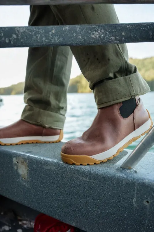 Xtratuf Leather Ankle Deck Boot for Men in Earth Brown | XMABL900 sold by Glik’s