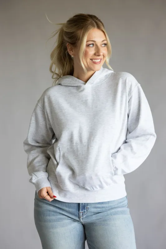 Oversized Fleece Hoodie for Women in Ice Grey | JU100-ICEGREY sold by Glik’s