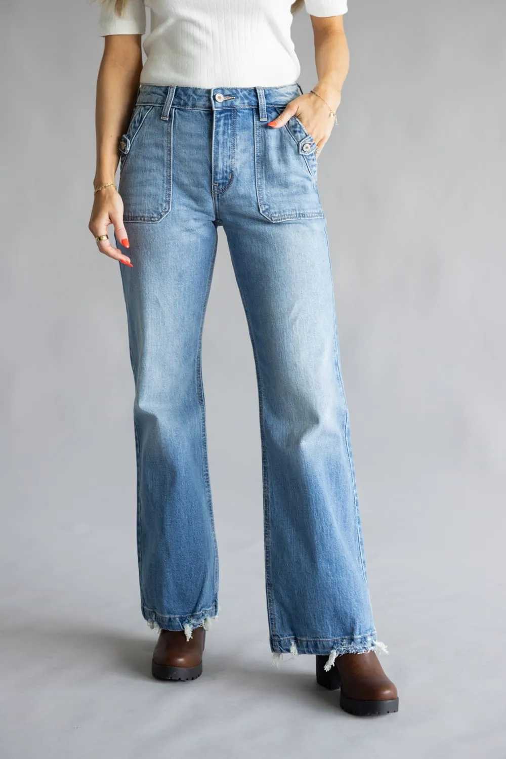 KanCan High-Rise Baggy Wide Leg Jeans for Women | KC2572M sold by Glik’s product image thumbnail 2