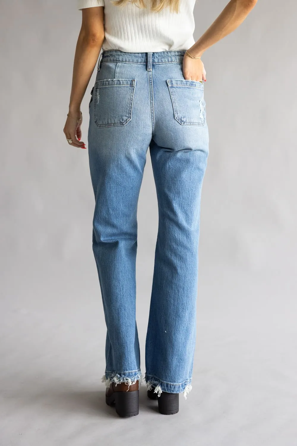 KanCan High-Rise Baggy Wide Leg Jeans for Women | KC2572M sold by Glik’s product image thumbnail 4