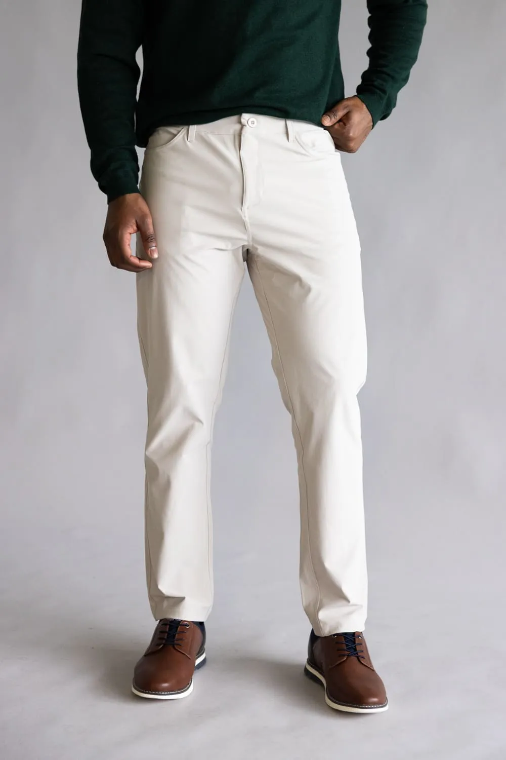 Tricot Prime Time Performance Pants for Men in Khaki | PM72269-KHAKI sold by Glik’s