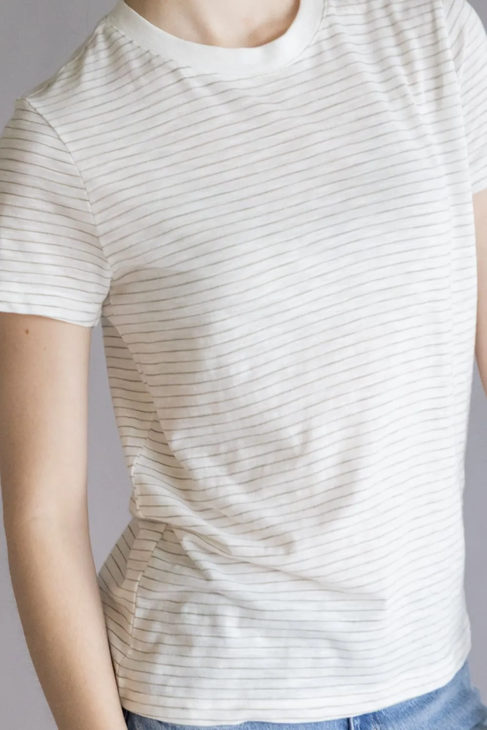 Thread & Supply Sarah Tee for Women in Ivory Green Tea | T5034CMJTS-IVORYGREENTEA sold by Glik’s product image thumbnail 2