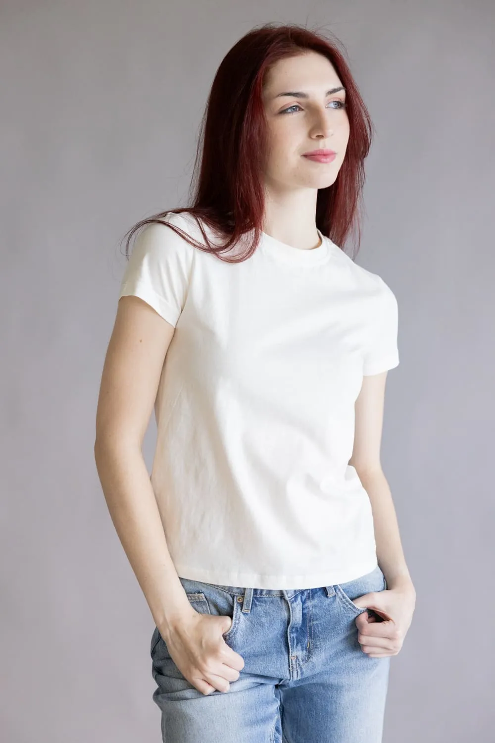 Thread & Supply Natalie Tee for Women in Ivory | T5050CJKTS-IVORY sold by Glik’s product image thumbnail 4