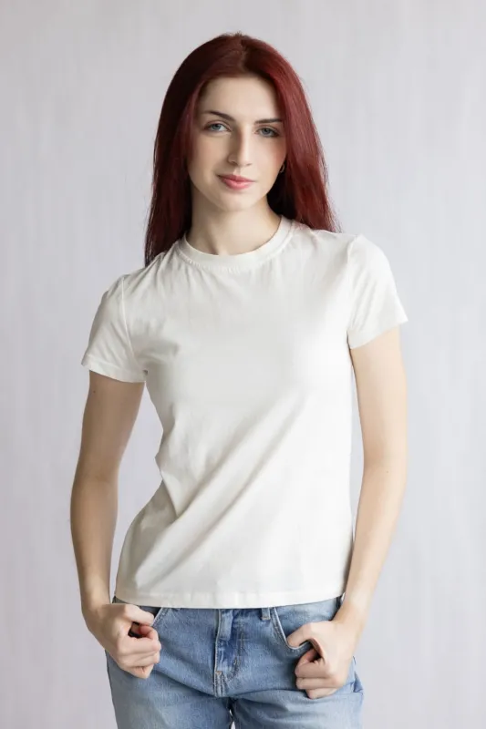Thread & Supply Natalie Tee for Women in Ivory | T5050CJKTS-IVORY sold by Glik’s
