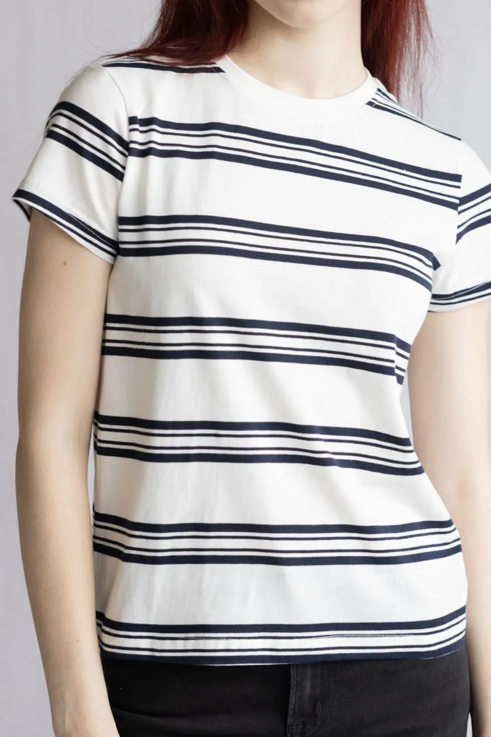 Thread & Supply Natalie Tee for Women in Ivory Navy | T5050CJKTS-IVORYNAVY sold by Glik’s product image thumbnail 2