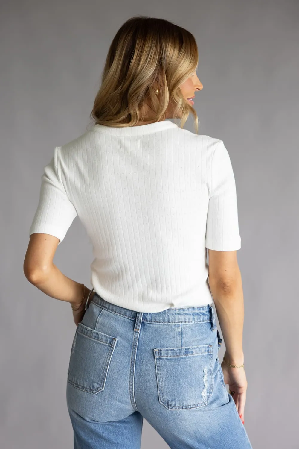 Thread & Supply Sage Top for Women in Ivory | T5274PCKTS-IVORY sold by Glik’s product image thumbnail 4