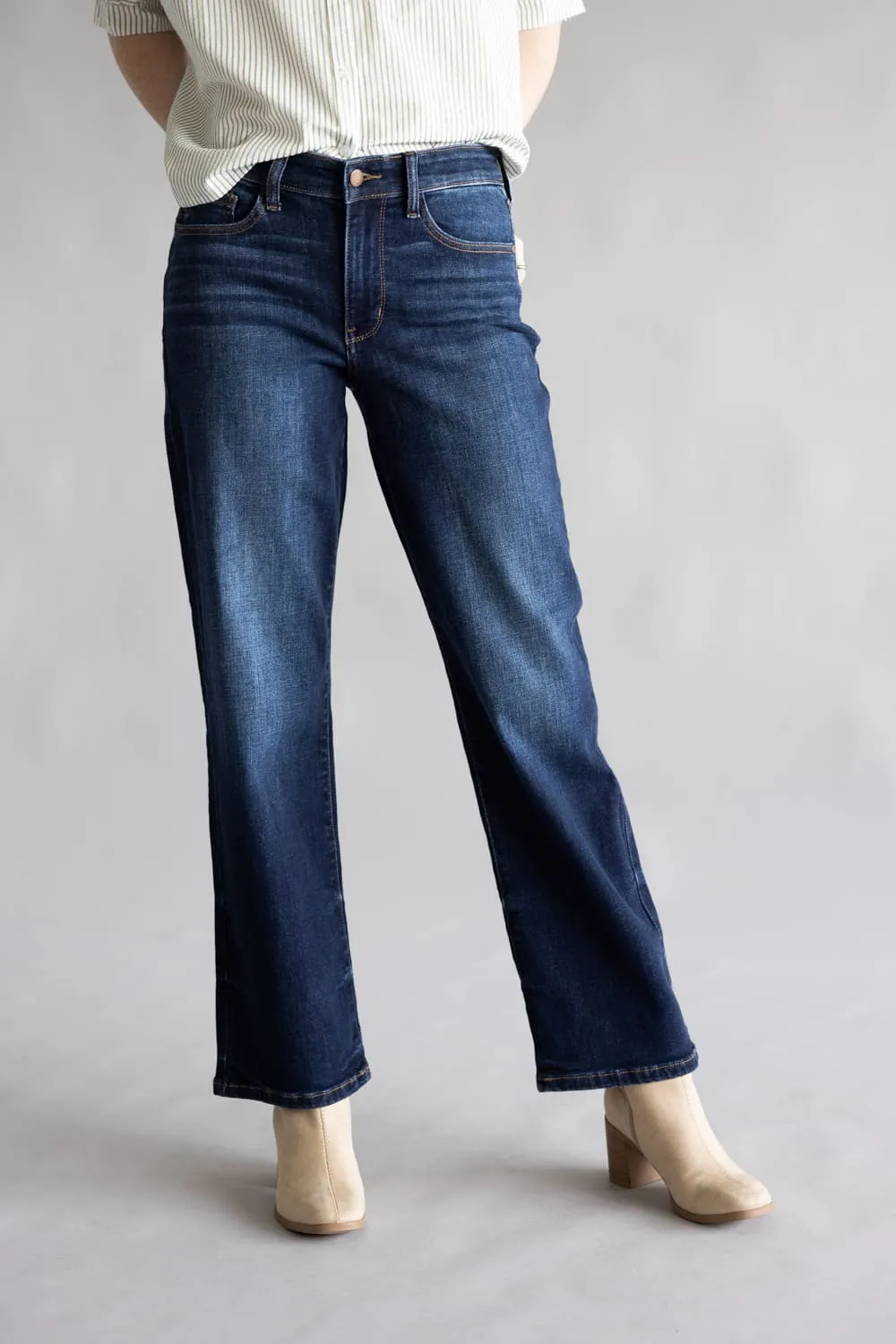 Judy Blue Mid Rise Straight Jeans for Women | 82679REG-SHORT sold by Glik’s product image thumbnail 2
