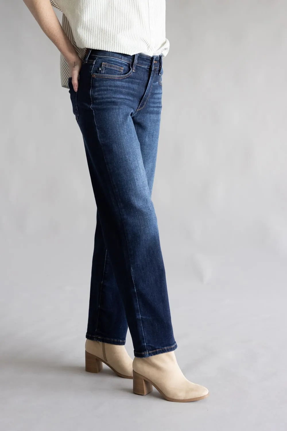 Judy Blue Mid Rise Straight Jeans for Women | 82679REG-SHORT sold by Glik’s product image thumbnail 3