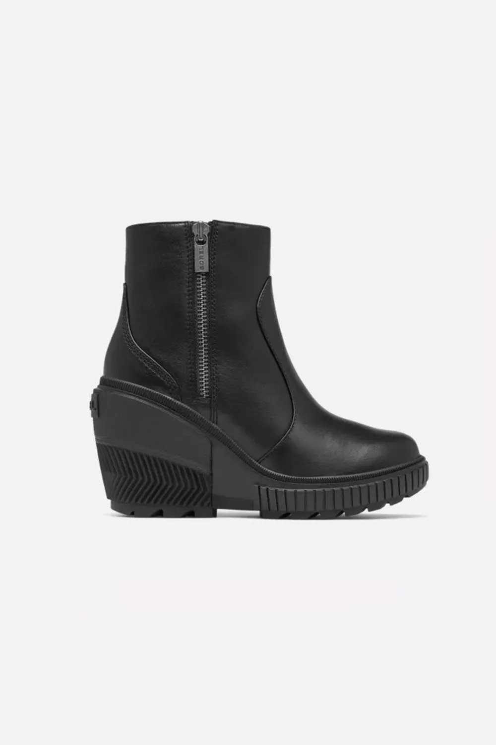Sorel ONA Ave Zip Wedge Booties for Women in Black | 2103611-010 sold by Glik’s product image thumbnail 3