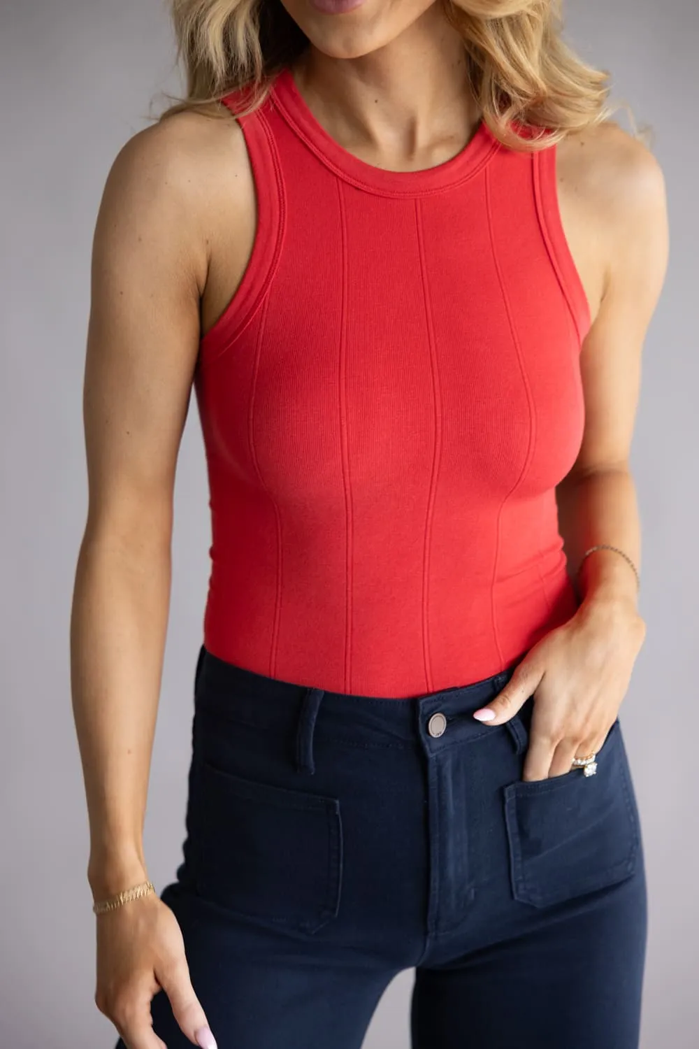 Free People Intimates So Soft Seamless Modal Tank for Women in Atlas Red | OB2290329-6600-ATLASRED sold by Glik’s product image thumbnail 2