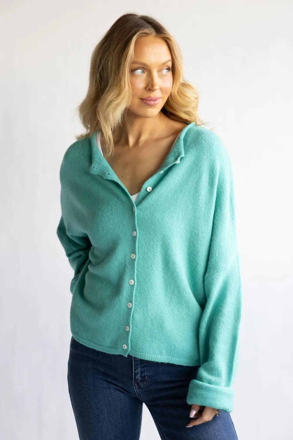 Things Between Piper Cardigan for Women in Turquoise | TBW237-TRQ sold by Glik’s product image thumbnail 2