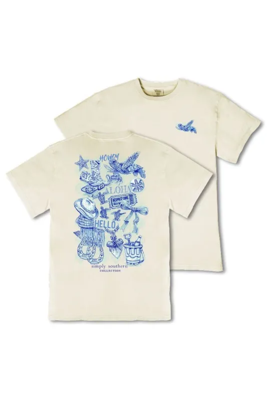 Simply Southern Plus Size Howdy Mineral Wash T-Shirt for Women in Bone | EXT-MINWASH-HOWDY-BONE sold by Glik’s