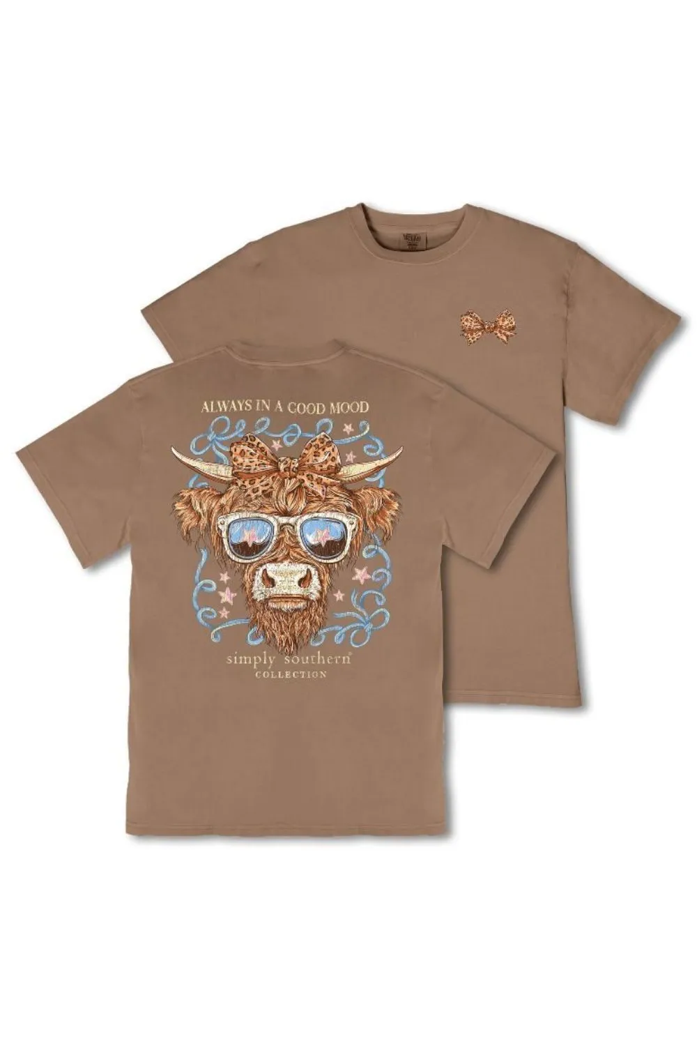 Simply Southern Always In A Good Mood Mineral Wash T-Shirt for Women in Rawhide Brown | MINWASH-MOOD-RAWHD sold by Glik’s product image thumbnail 2