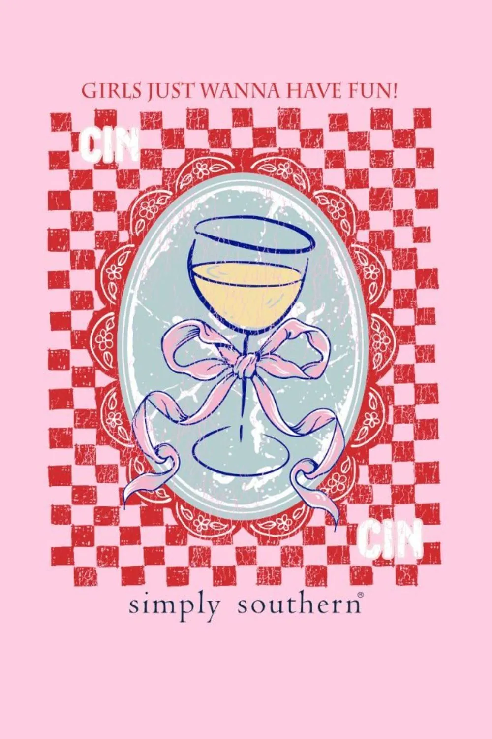 Simply Southern Plus Size Girls Just Wanna Have Fun Mineral Wash T-Shirt for Women in Petal | EXT-MINWASH-CINCIN-PETAL sold by Glik’s product image thumbnail 3