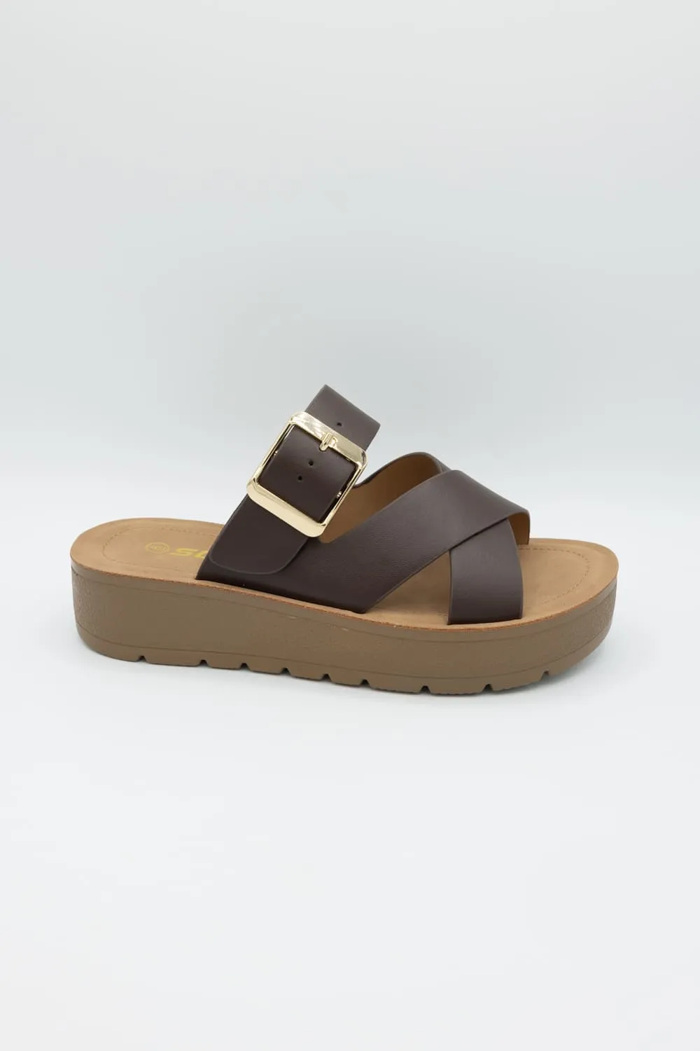 Soda Resume Platform Sandals for Women in Brown | RESUME-S BROWN sold by Glik’s product image thumbnail 5
