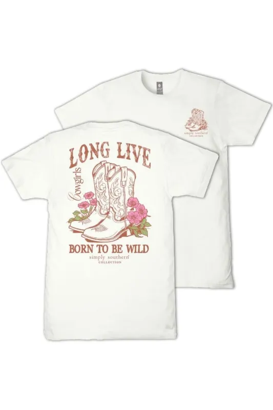 Simply Southern Plus Size Born To Be Wild T-Shirt for Women in Oyster White | EXT-SS-WILD-OYSTER sold by Glik’s