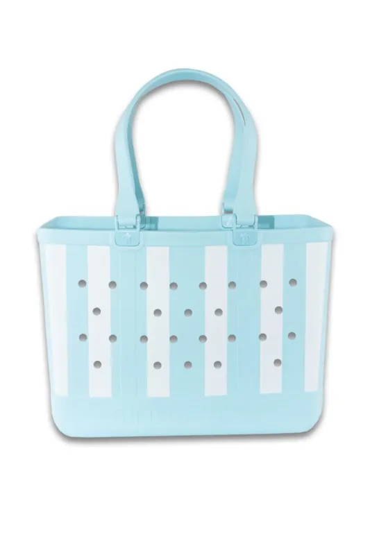 Simply Southern Simply Tote for Women in Stripe Sky | 0126-SIMPLYTOTE-STRIPE-SKY sold by Glik’s
