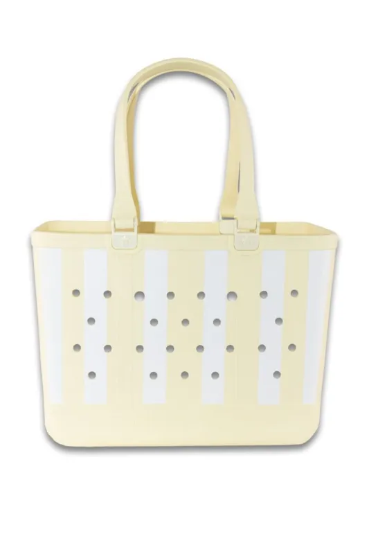 Simply Southern Simply Tote for Women in Stripe Lemon | 0126-SIMPLYTOTE-STRIPE-LEMON sold by Glik’s