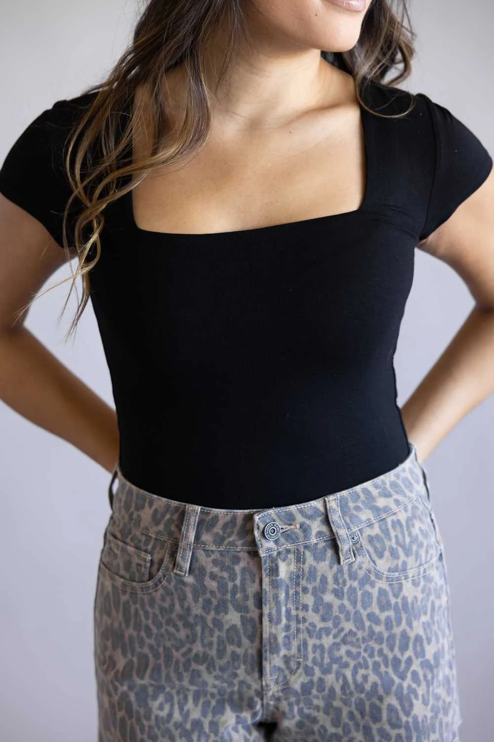 Be Cool Seamless Double Layer Knit T-Shirt for Women in Black | 19211-BLACK sold by Glik’s product image thumbnail 5