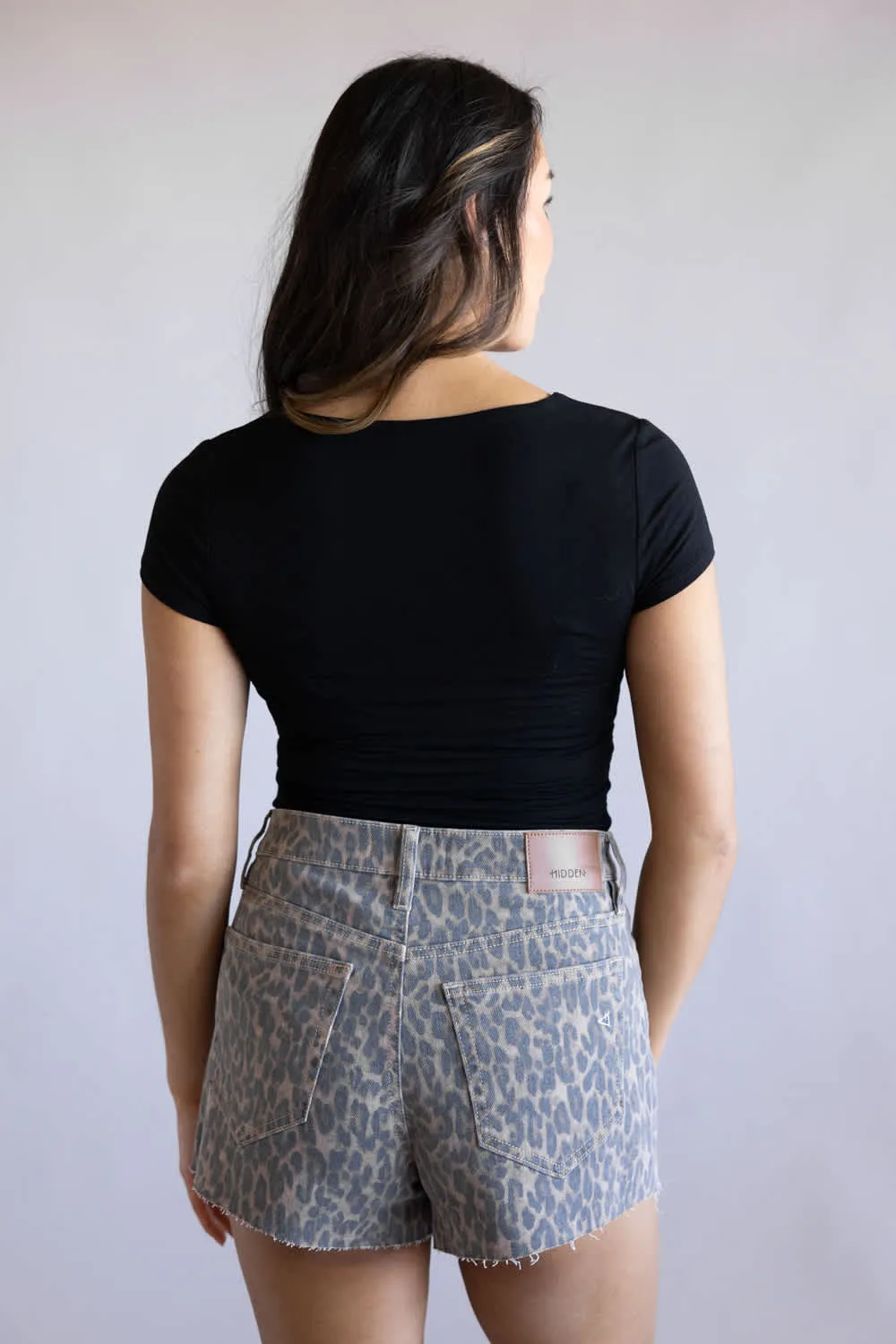 Be Cool Seamless Double Layer Knit T-Shirt for Women in Black | 19211-BLACK sold by Glik’s product image thumbnail 3